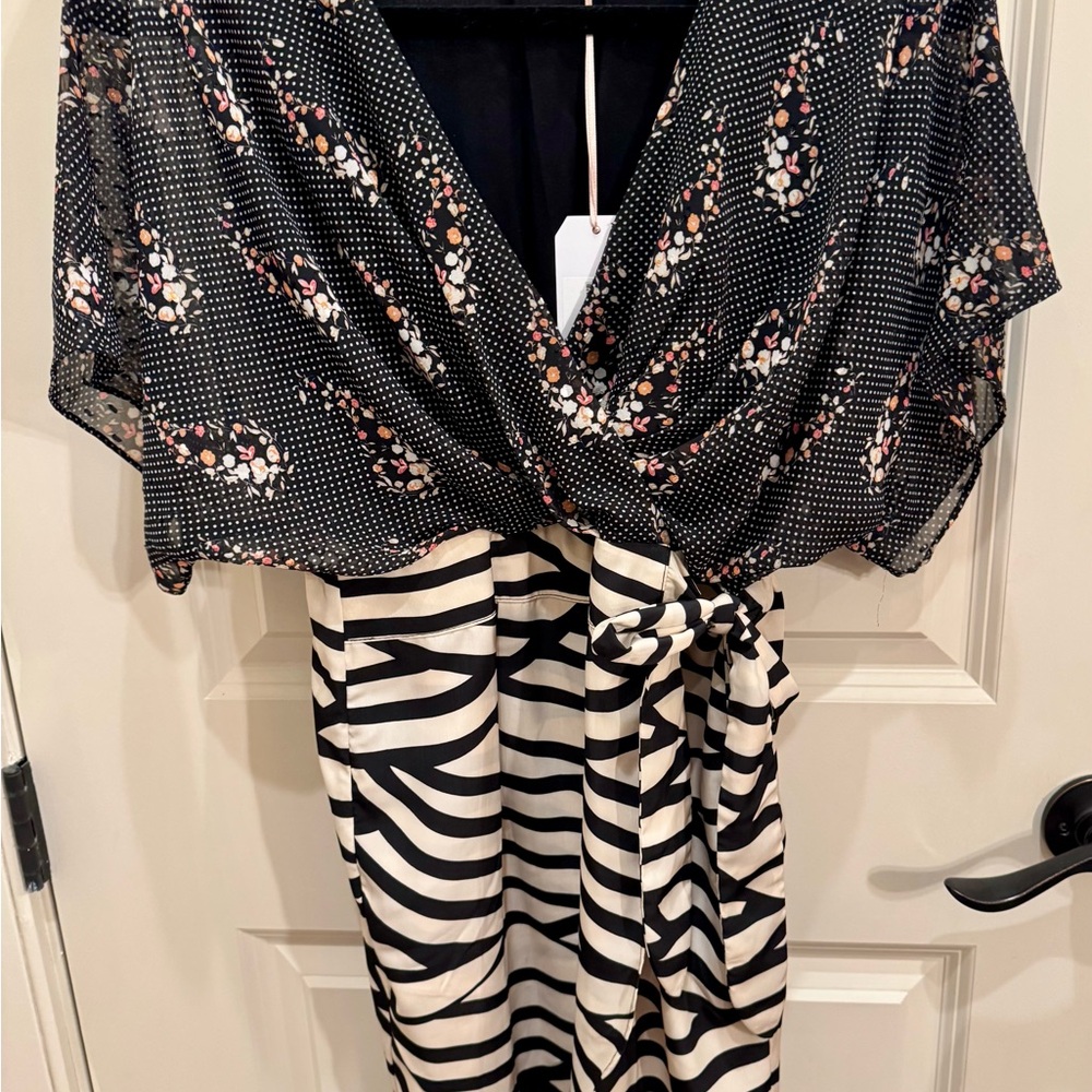 NWT Traffic People Multi-Pattern Dress